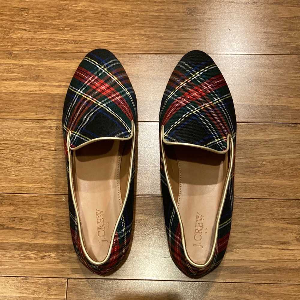 J. Crew tartan women’s shoes